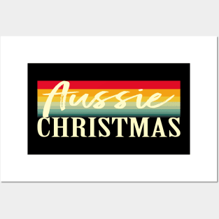 Aussie Christmas Retro Colors Posters and Art